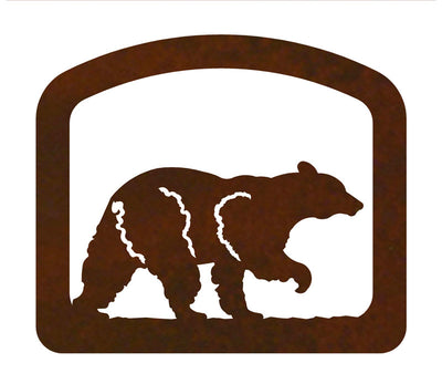 Black Bear Metal Napkin Holder