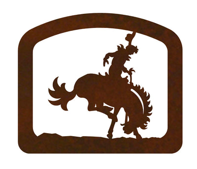 Bucking Bronc Metal Napkin Holder