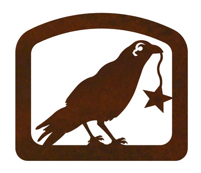 Crow with Star Metal Napkin Holder