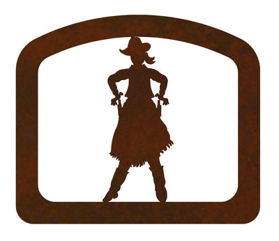 Cowgirl Metal Napkin Holder