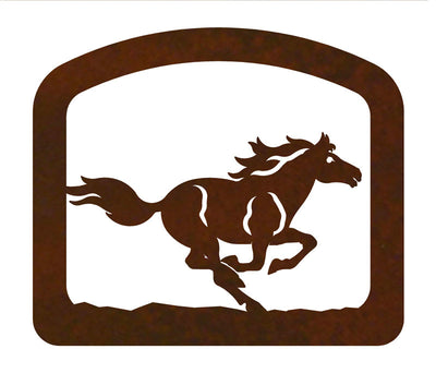 Wild Running Horse Metal Napkin Holder