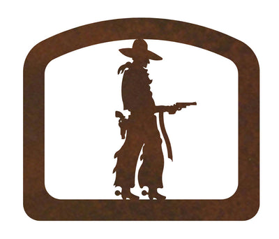 Pistol Cowboy Metal Napkin Holder