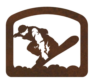 Snowboarder Metal Napkin Holder