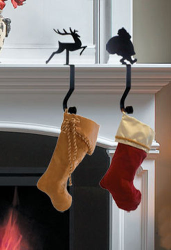Santa Design Mantel Hook - Stocking Holder