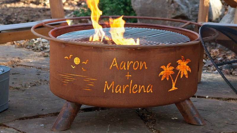 Personalized Metal Outdoor Fire Pit