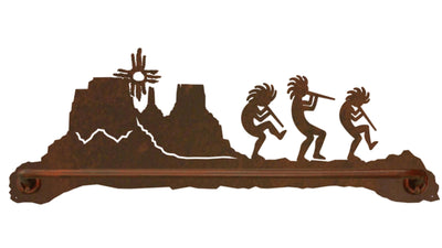 Kokopelli Design 27 Inch Scenic Towel Bar