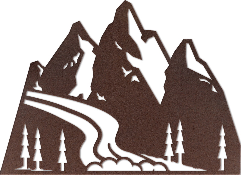 Modern Mountain Scene