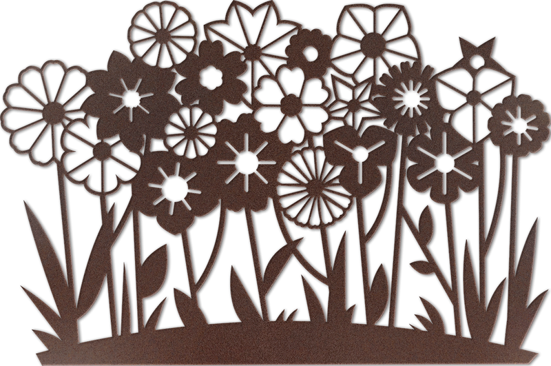 Wild Flowers Metal Wall Art
