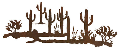 Desert Scene 42" Rustic Metal Wall Decor