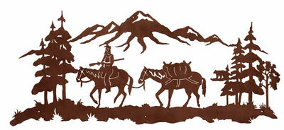 Mountain Man 57" Rustic Metal Decor