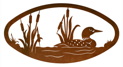 Loon Design Horizontal Oval Metal Wall Art