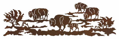 Buffalo 84 Inch Large Metal Wall Art