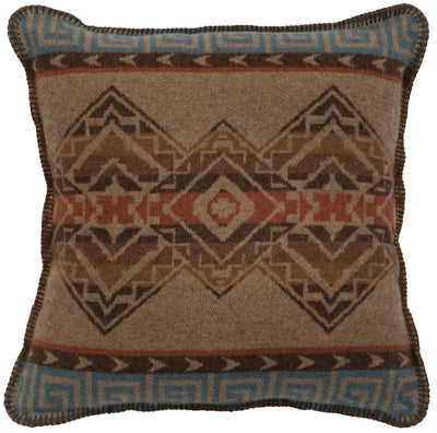 Bison Ridge II Wool Blend Throw Pillow