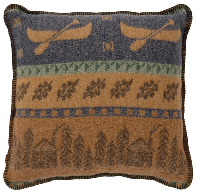 Lake Shore II Wool Blend Throw Pillow
