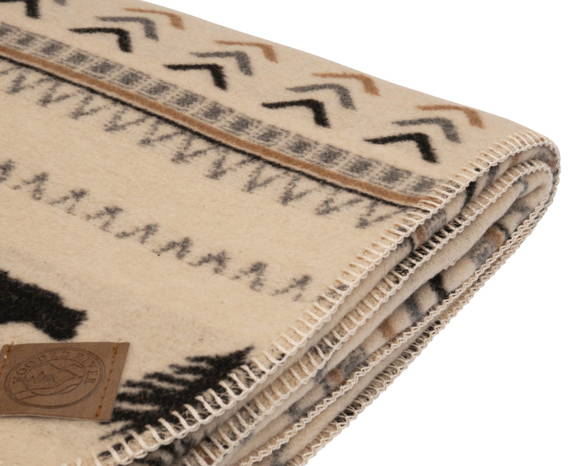 Boulder Wool Blend Throw