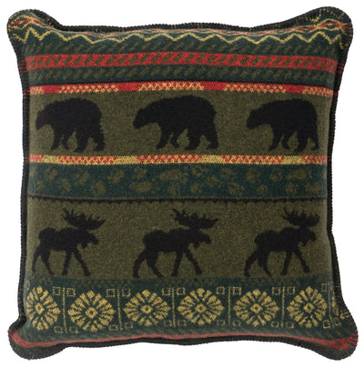 McWoods I Wool Blend Throw Pillow