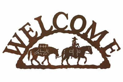 Pack Horse Welcome Sign