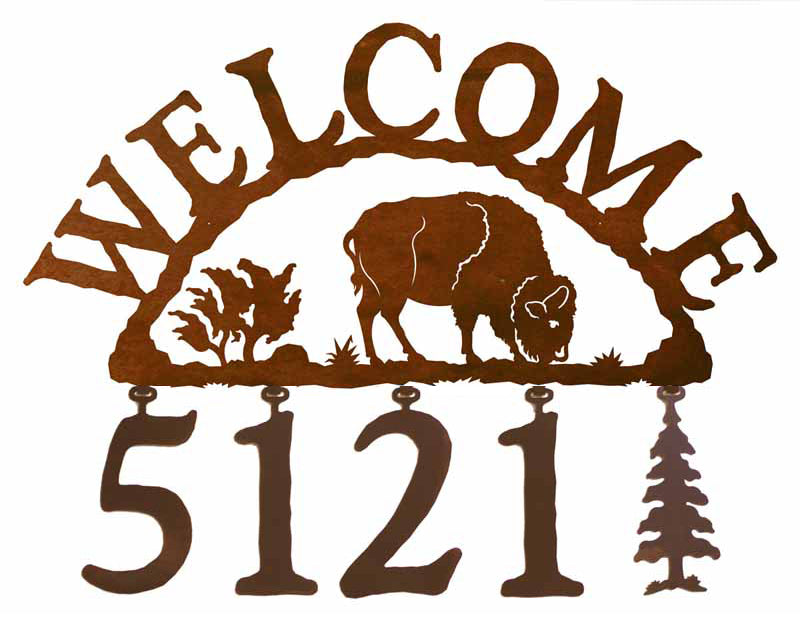 Buffalo Address Welcome Sign