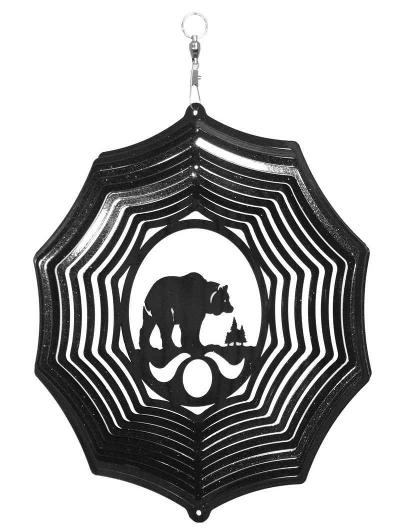 Bear Design Metal Wind Spinner