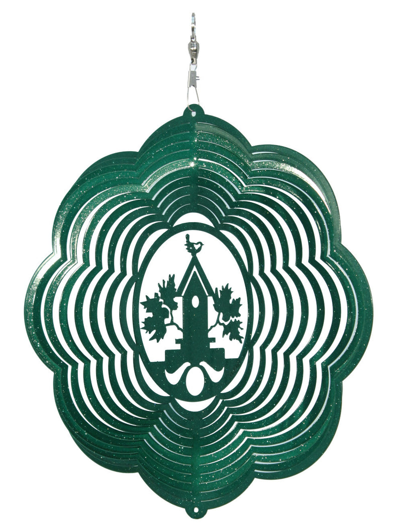 Birdhouse Design Metal Wind Spinner