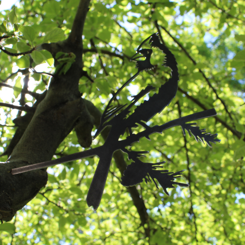 Cardinal Metal Bird Tree Spike