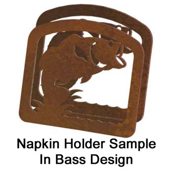Roping Cowboy Metal Napkin Holder