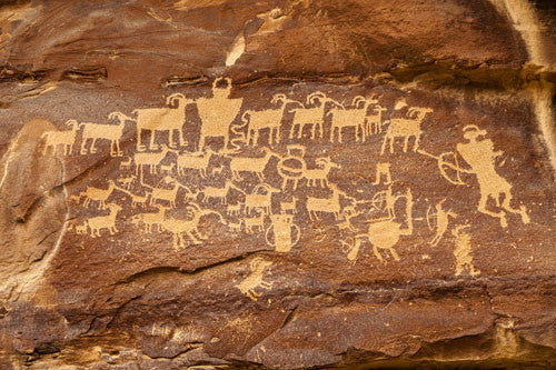 The Great Hunt Panel 42" Southwest Metal Wall Art