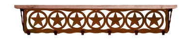 Texas Star Metal 42" Wall Shelf with Hooks