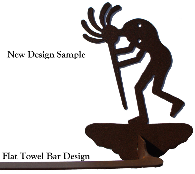 Kokopelli Design 27 Inch Scenic Towel Bar