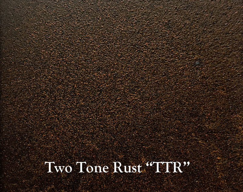 Two Tone Rust Powder Coat