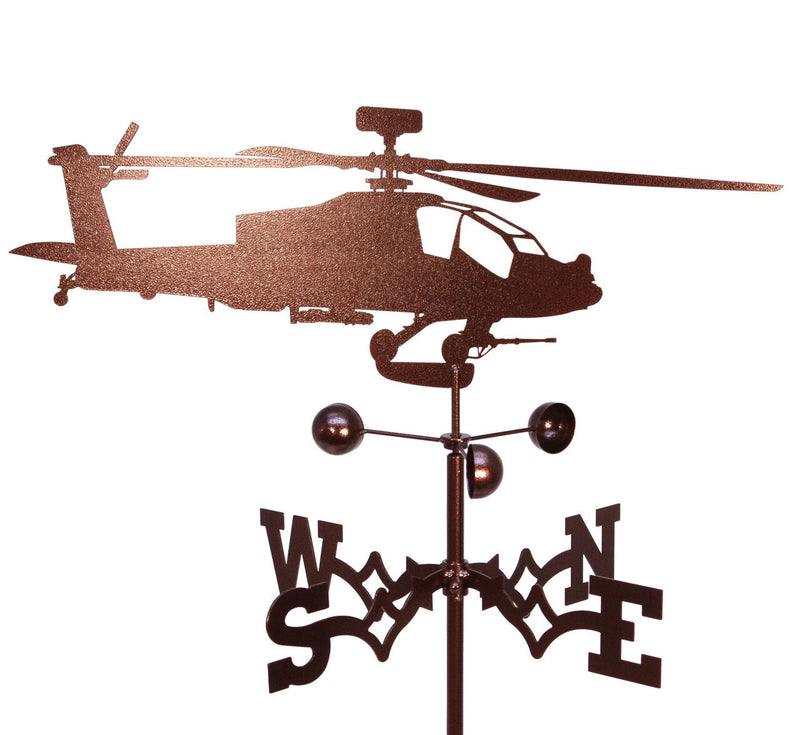 Apache Helicopter Design Weathervane