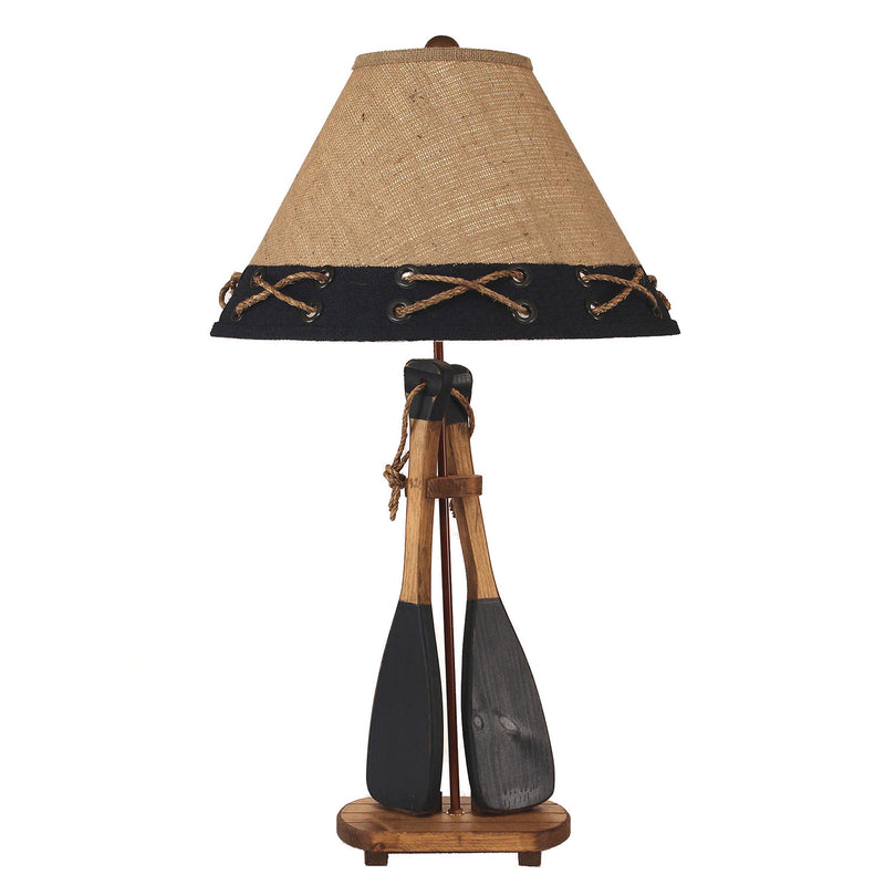 2 Boat Paddle Table Lamp w/Shade