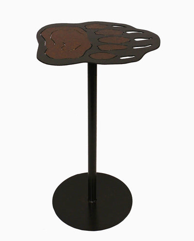 Bear Paw Design Metal Drink Table