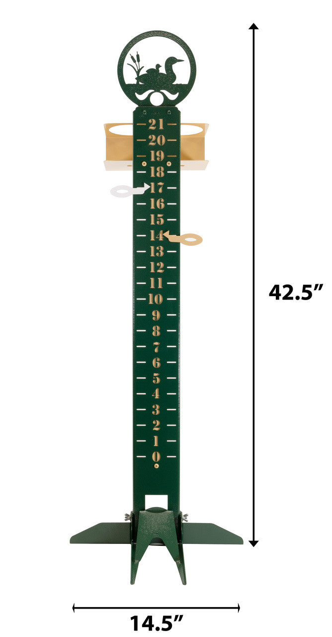 Loon Design Metal Lawn Scoreboard / Cup Holder