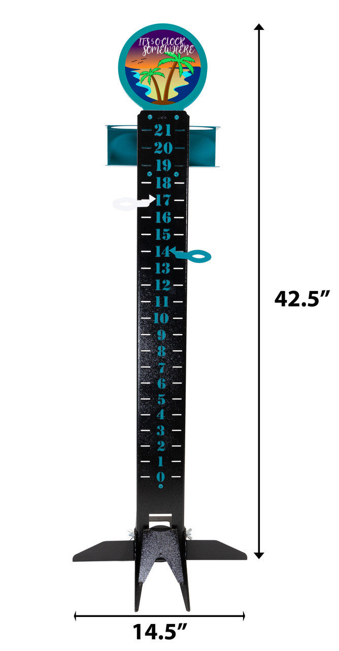 Tropical Oasis Metal Lawn Scoreboard