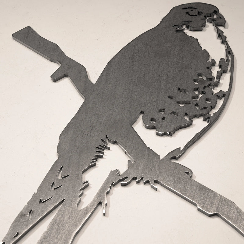 Peregrine Falcon Metal Bird Tree Silhouette