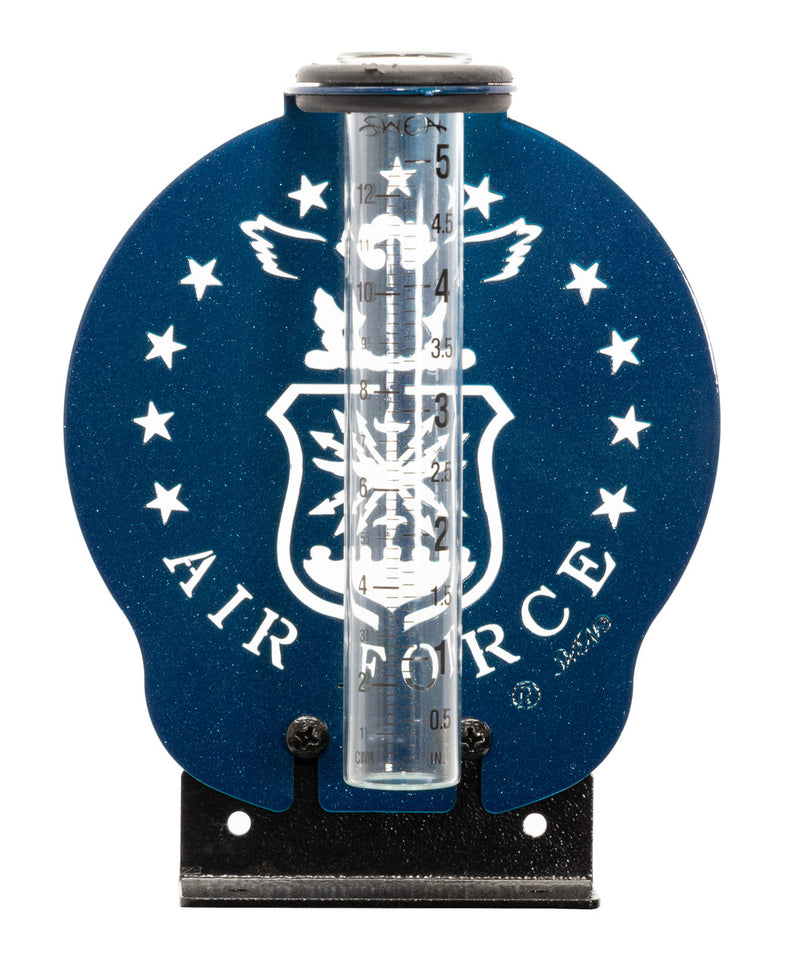 Air Force Design Metal Rain Gauge