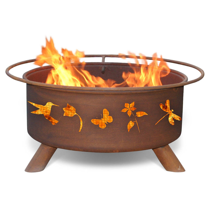 Patina Products Flower Garden Design Outdoor Fire Pit
