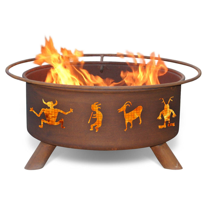 Patina Products Kokopelli Design Outdoor Fire Pit
