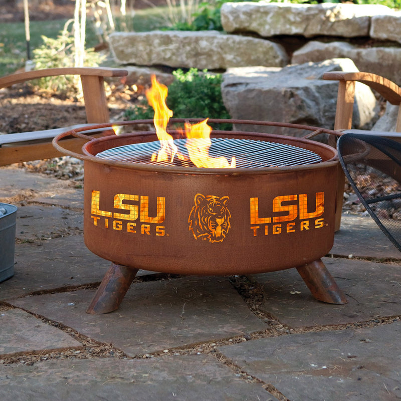 Collegiate LSU Tigers Outdoor Fire Pit