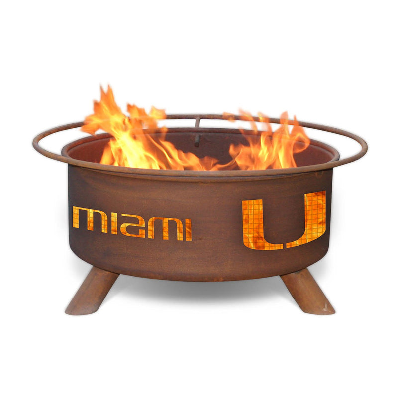 Collegiate Miami Hurricanes Outdoor Fire Pit