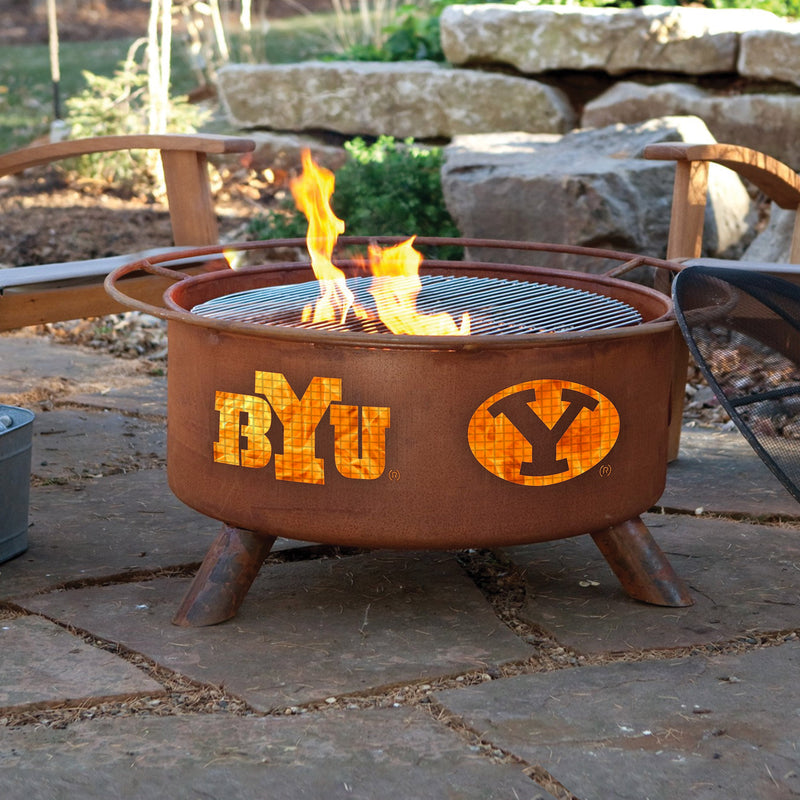 Collegiate BYU Cougars Outdoor Fire Pit