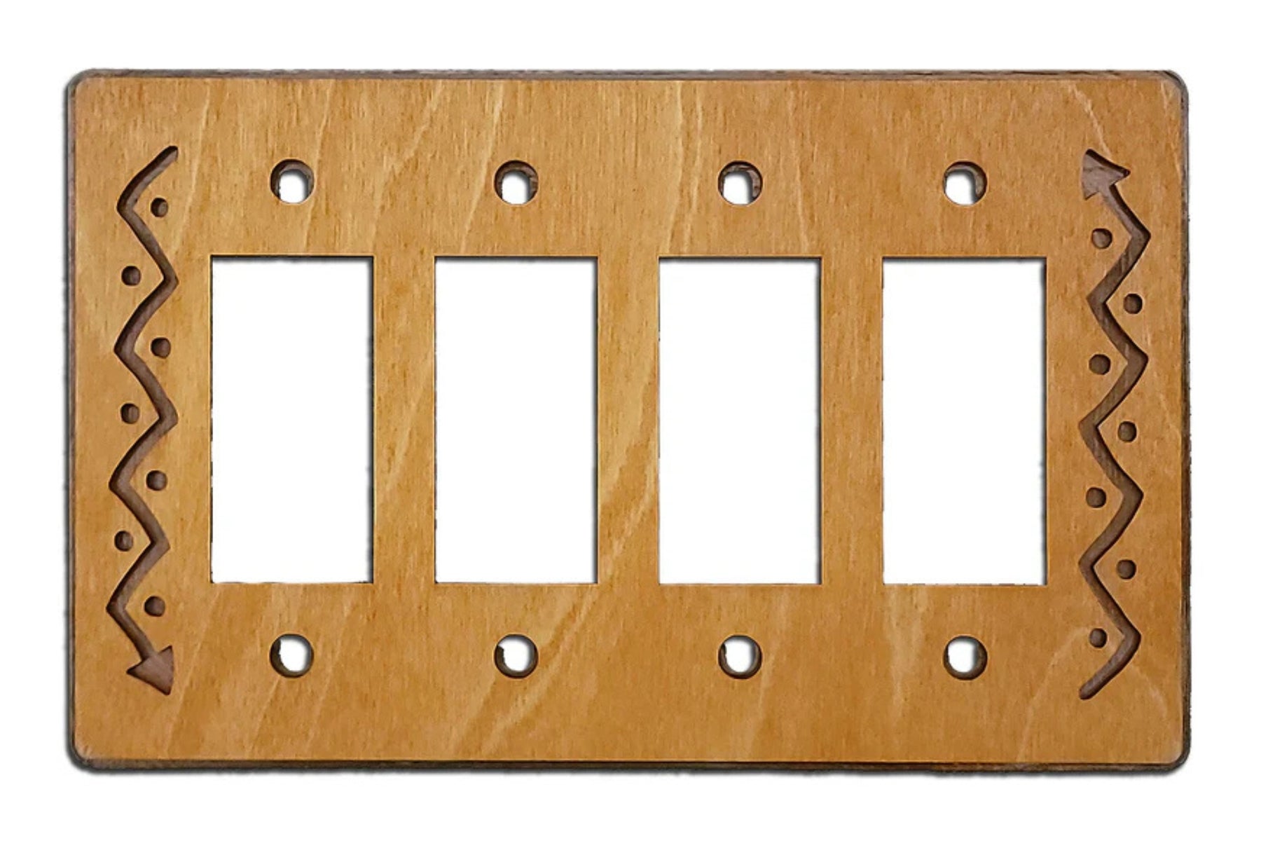 Arrow Design Wood & Metal Quad Rocker Switch Plate Cover – Inspired by ...
