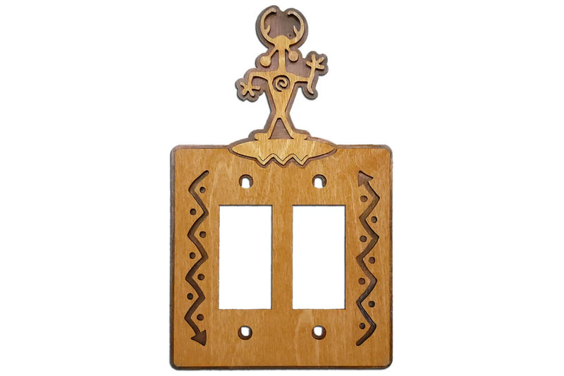 Moab Man Wood & Metal Double Rocker Switch Plate Cover – Inspired by ...