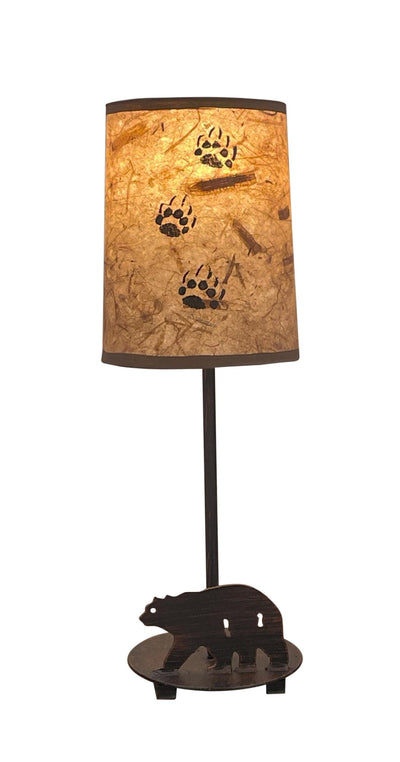 Mini Bear Design Table Lamp w/ Round Base