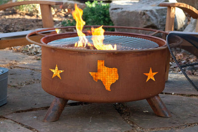 Patina Products Texas State & Stars Outdoor Fire Pit