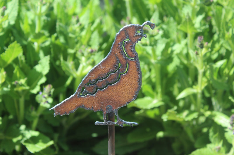 Quail Southwest Metal Plant Stake