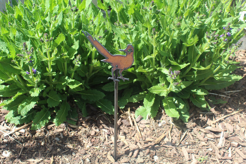 Roadrunner Metal Plant Stake