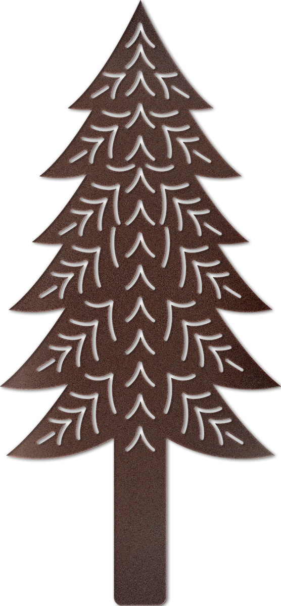 Abstract Pine Tree Metal Wall Art