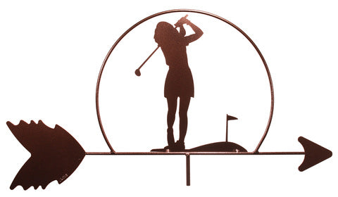 Female Golfer Design Weathervane